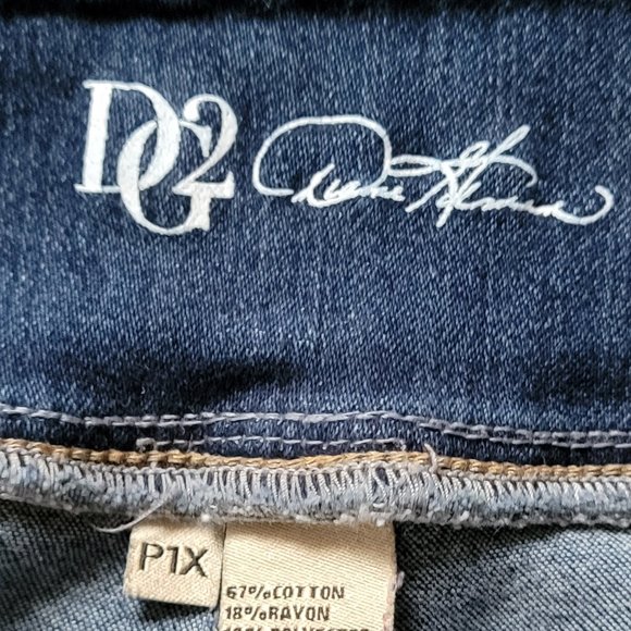 DG2 by Diane Gilman Dark Wash Stretch Jeggings Size 1X - Picture 2 of 9